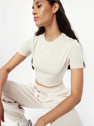 Nike Sportswear T-Shirt 'Essential' in Beige