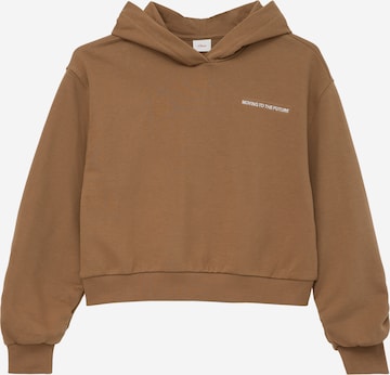 s.Oliver Sweatshirt in Bruin: voorkant