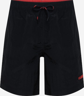 HUGO Board Shorts 'FUJI' in Black: front