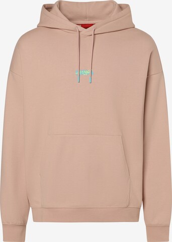 HUGO Sweatshirt in Beige: front