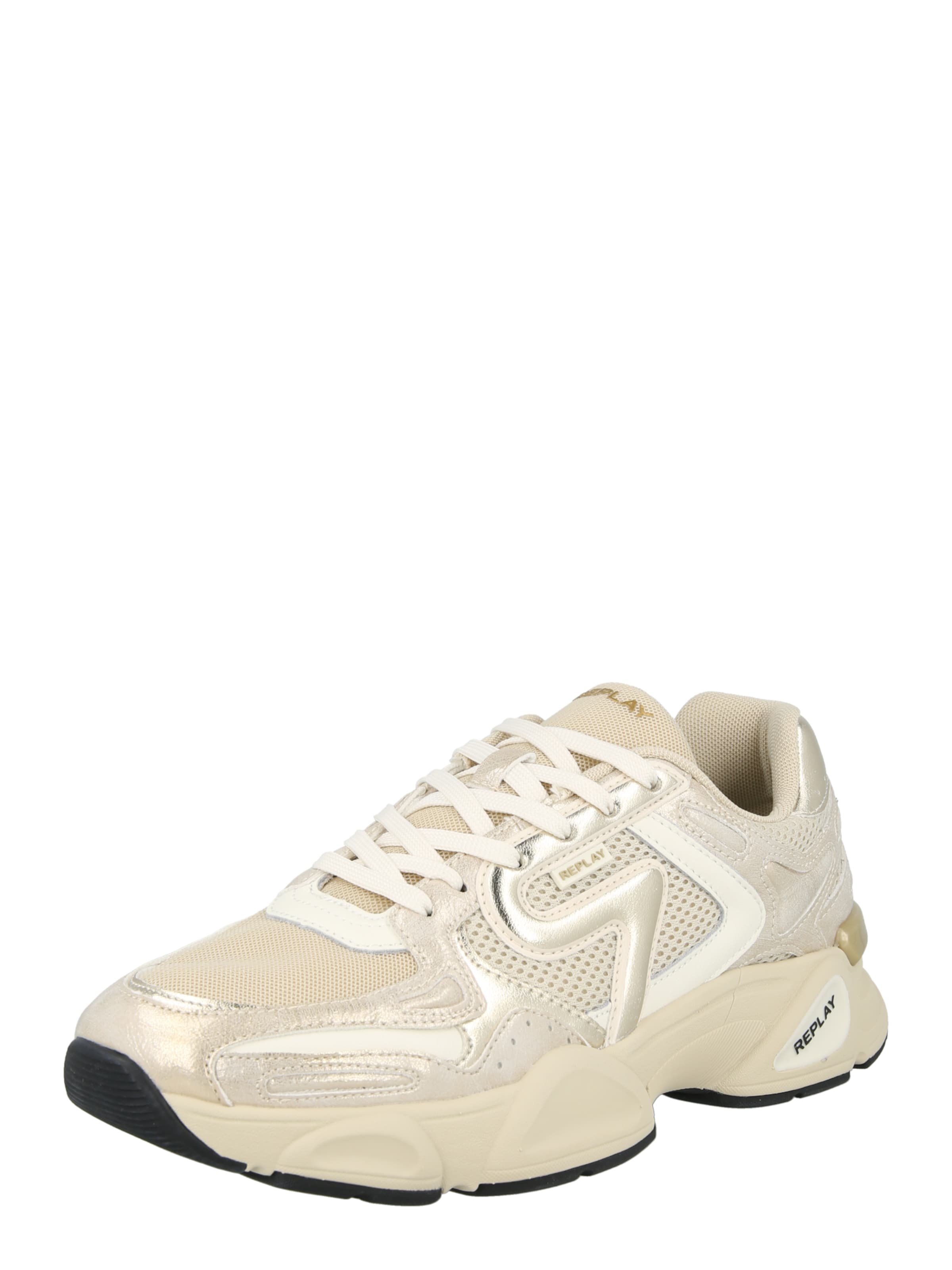 Baskets basses 'DESTINY' REPLAY en or : devant