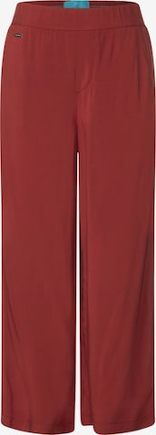 STREET ONE Loose fit Pants in Brown: front