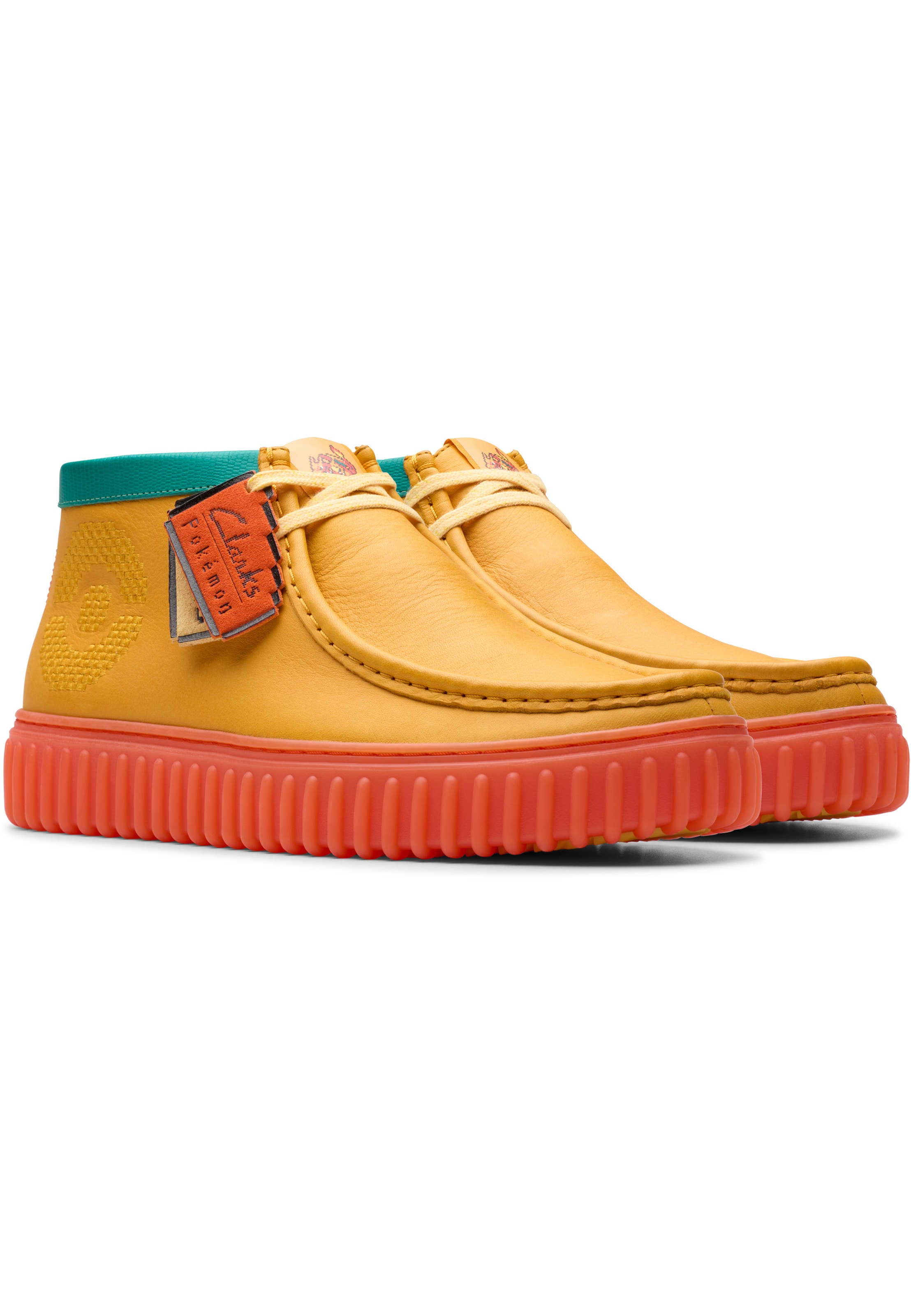 CLARKS Lace-Up Shoes 'Torhill Explore' in Orange