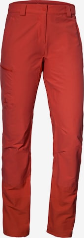 Regular Pantalon outdoor 'Saaremaa' Schöffel en rouge : devant