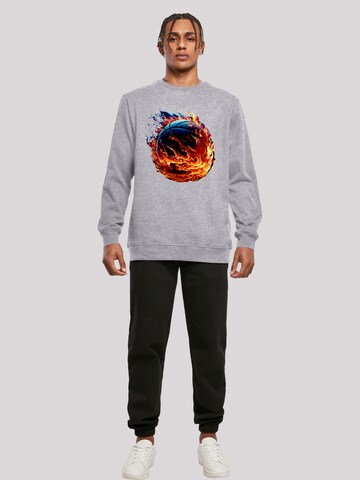 F4NT4STIC Sweatshirt 'Basketball Sports Collection On FIRE' in Grijs