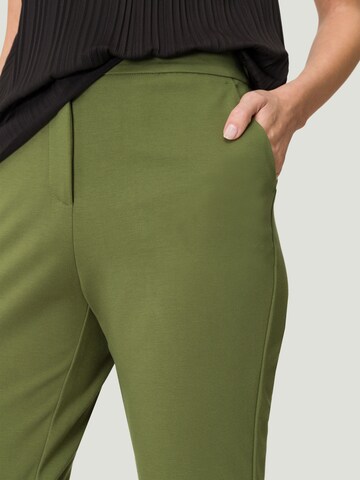 Slimfit Pantaloni con piega frontale di zero in verde