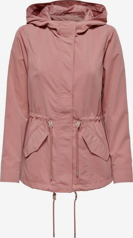ONLY Between-Seasons Parka in Pink: front