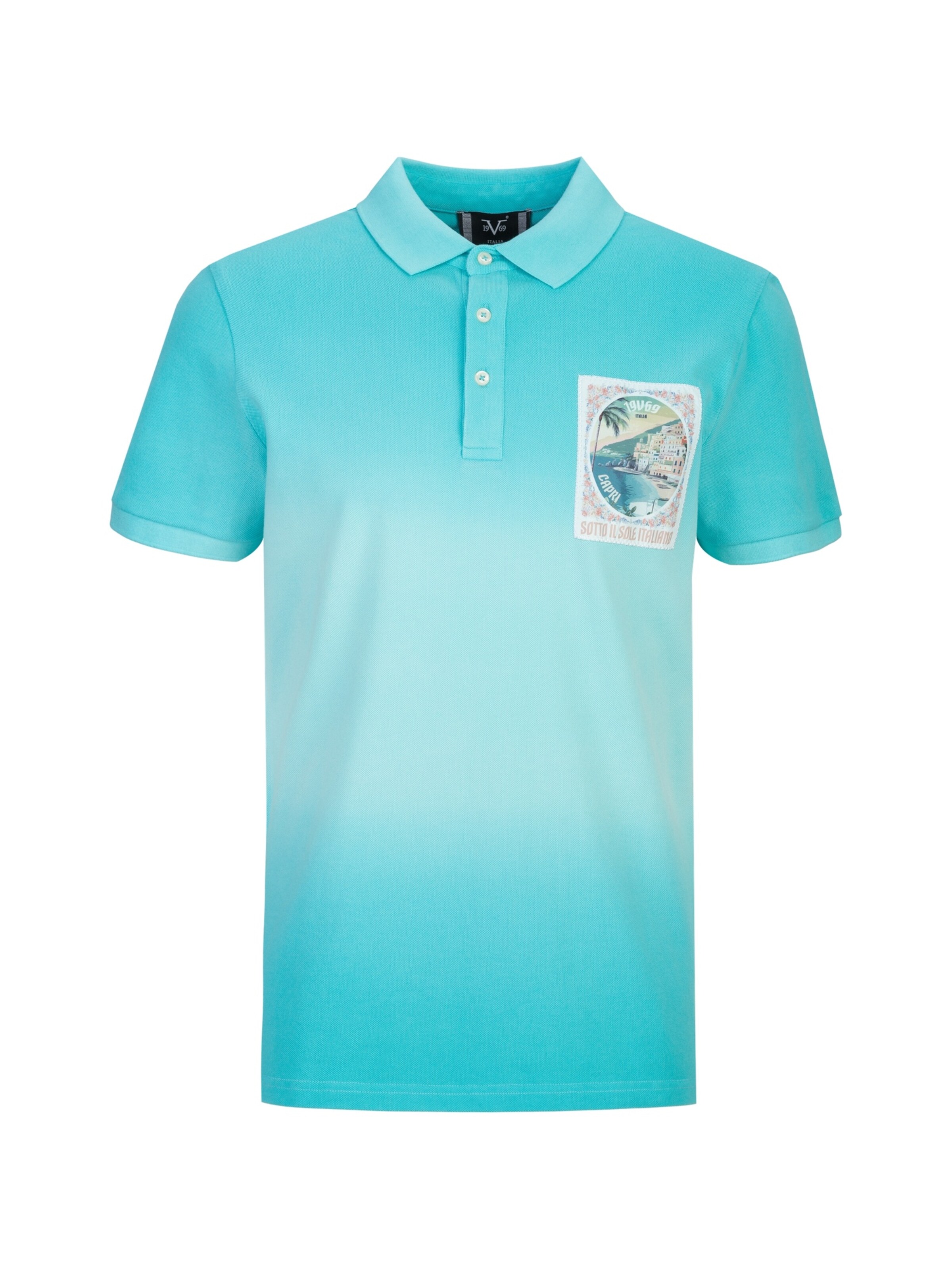 19V69 ITALIA Shirt 'Emilio Dip' in Blue: front