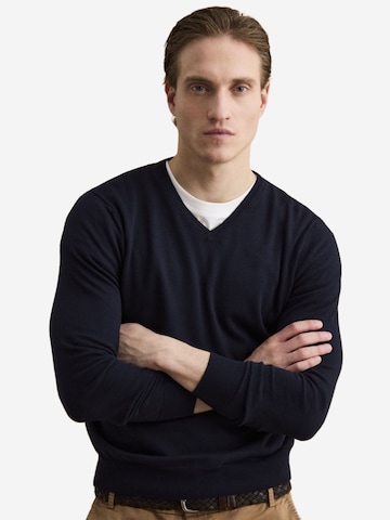Pull-over Il Lanificio en bleu : devant