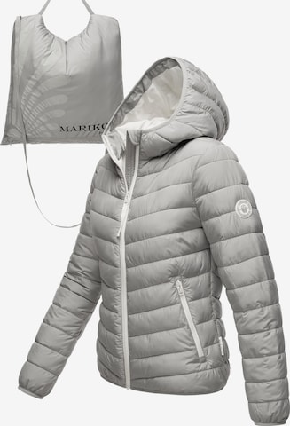 MARIKOO Демисезонная куртка 'Pack Mich Ein' в Серый: спереди