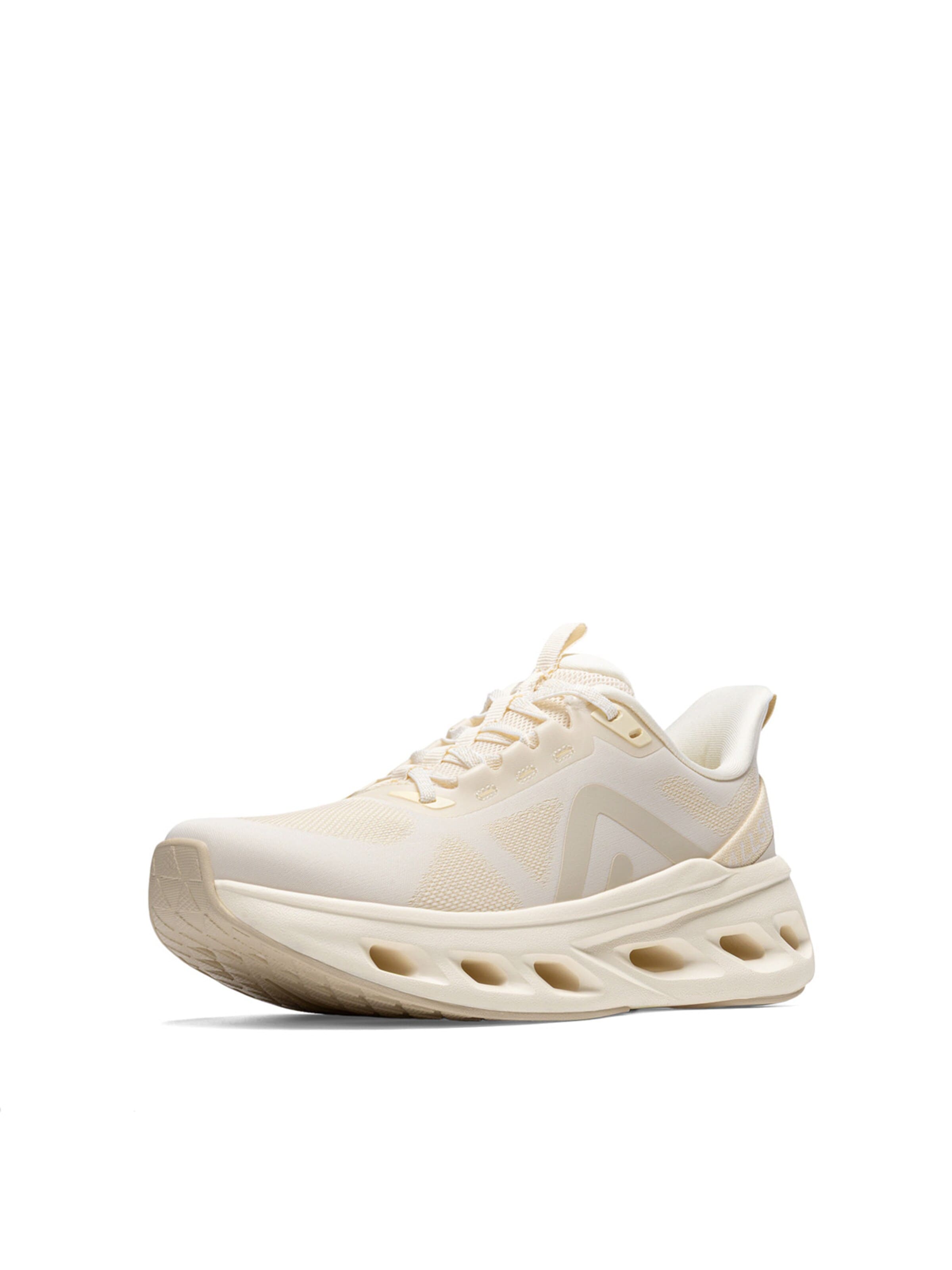 ALLSWIFT Running Shoes in Beige: front