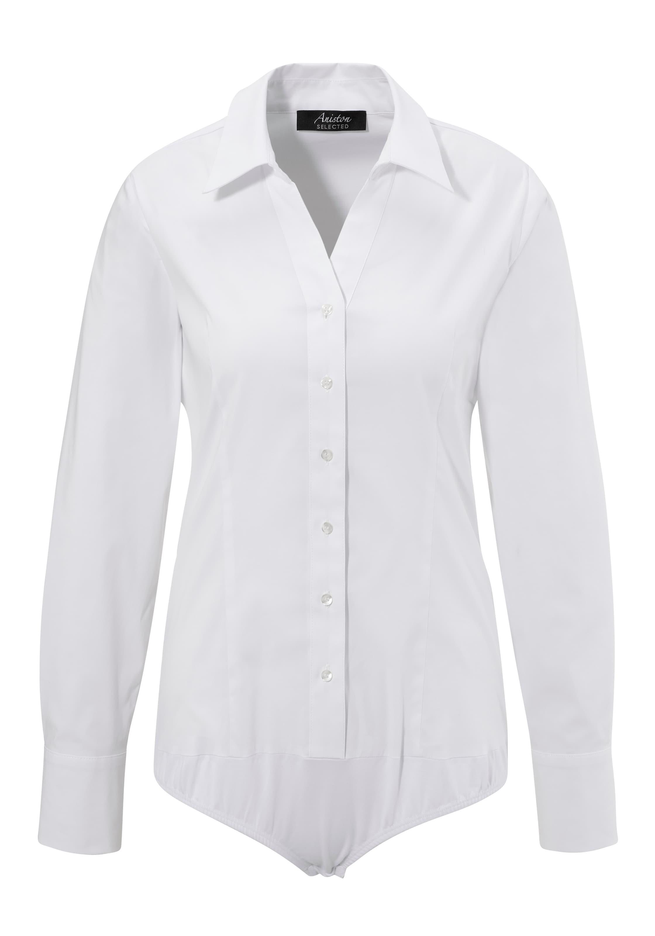 Aniston SELECTED Blusenbody in Weiß: Vorderseite