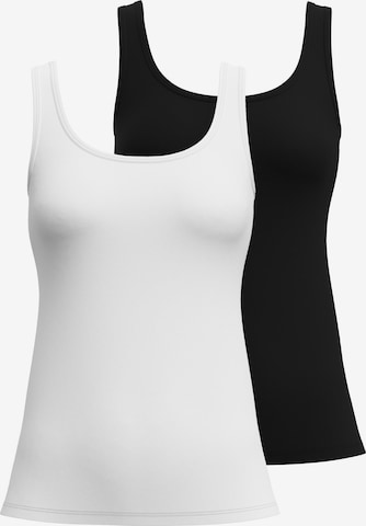 CALIDA - Camiseta térmica en negro: frente