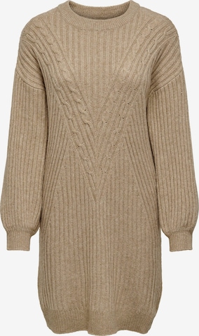 ONLY Gebreide jurk 'Allie' in Beige: voorkant