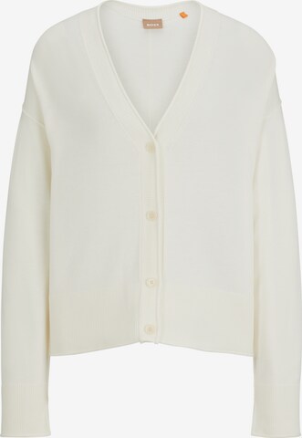 Cardigan BOSS en blanc : devant