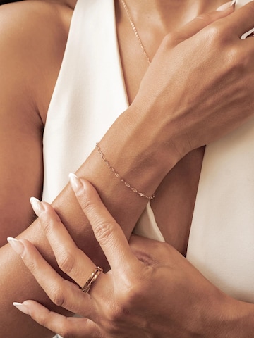 Bracelet 'Dainty Rolo Chain' Hey Happiness en or : devant