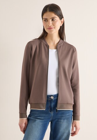 CECIL Sweatjacke in Grau: Vorderseite