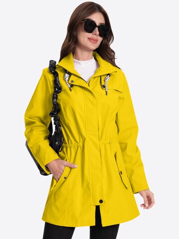 ATLASLAVA Outdoormantel 'ATLASLAVA Damen Regenjacke Lang'‌‌‌‌ in Gelb
