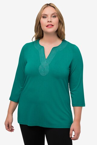 T-shirt Ulla Popken en vert : devant