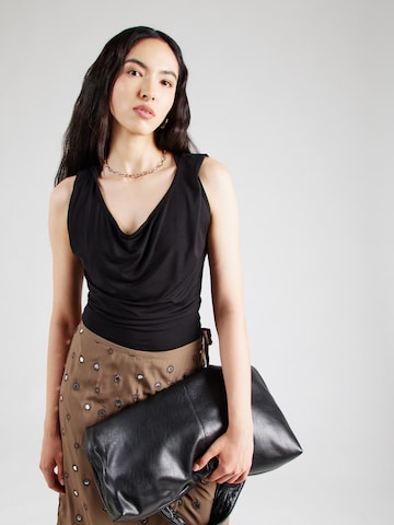 WEEKDAY - Top 'Kylie' en negro: frente