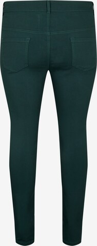 Skinny Pantaloni 'JJUNE' di Zizzi in verde