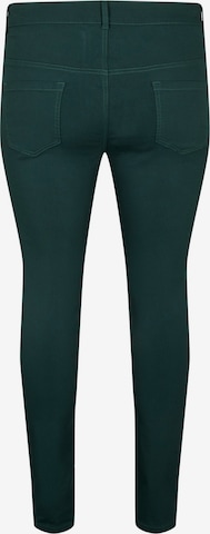 Skinny Pantalon 'JJUNE' Zizzi en vert