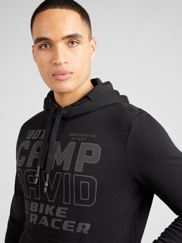 CAMP DAVID Sweatshirt i sort