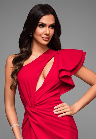 Ombre Avondjurk in Rood