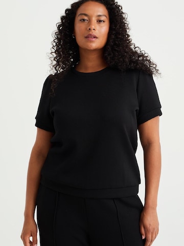 WE Fashion Bluzka sportowa w kolorze czarny: przód