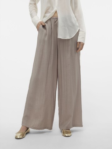 VERO MODA Wide Leg Bukser 'GAJA' i grå: forside