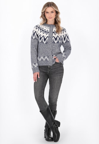 DreiMaster Vintage Gebreid vest 'Vintage' in Blauw