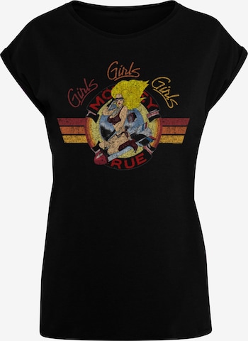 Merchcode T-Shirt 'Motley Crue - Bomber Girl' in Schwarz: predná strana