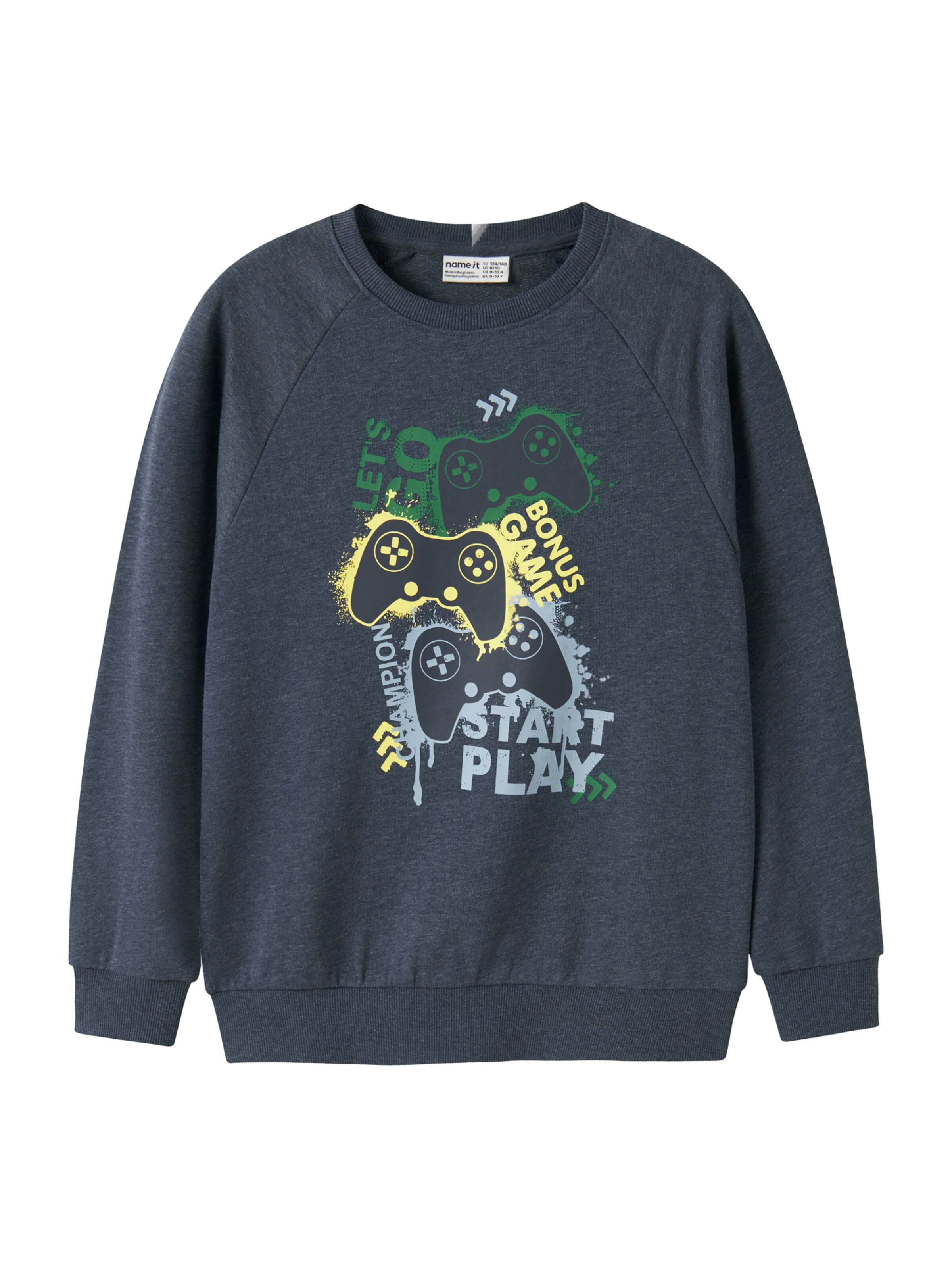 NAME IT Sweatshirt 'NKMVION' in Blue: front