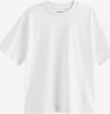 T-Shirt Next en blanc : devant