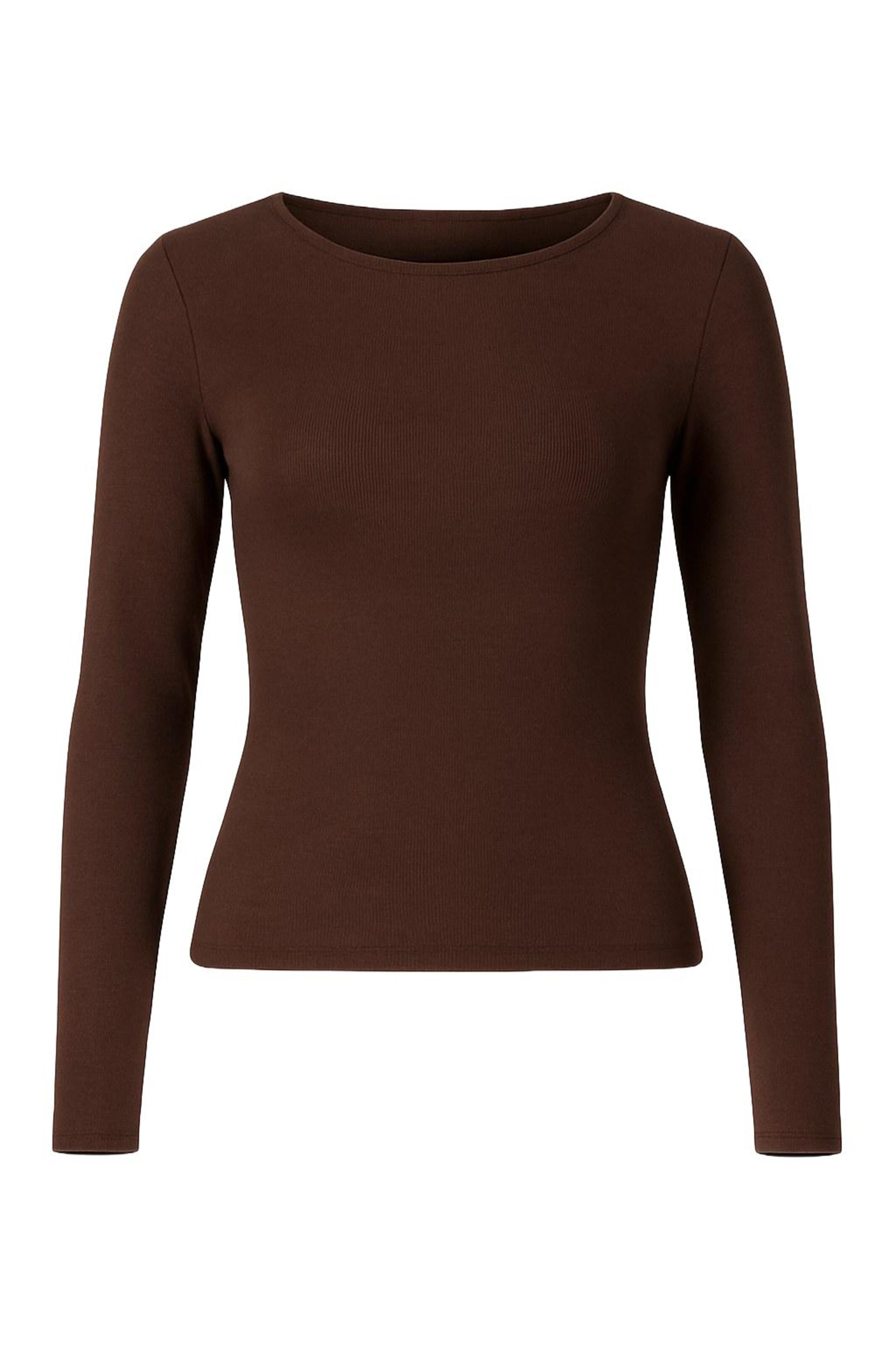 WOMAN VISION Shirt in Bruin: voorkant