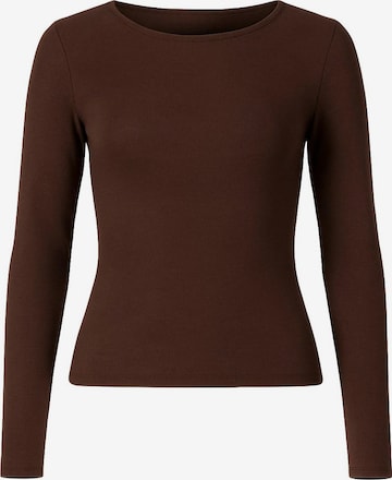 WOMAN VISION Shirt in Bruin: voorkant