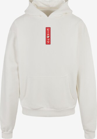 Merchcode Sweatshirt 'Peanuts - House of Snoopy' in Wit: voorkant