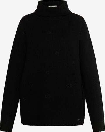 Pull-over Usha en noir : devant