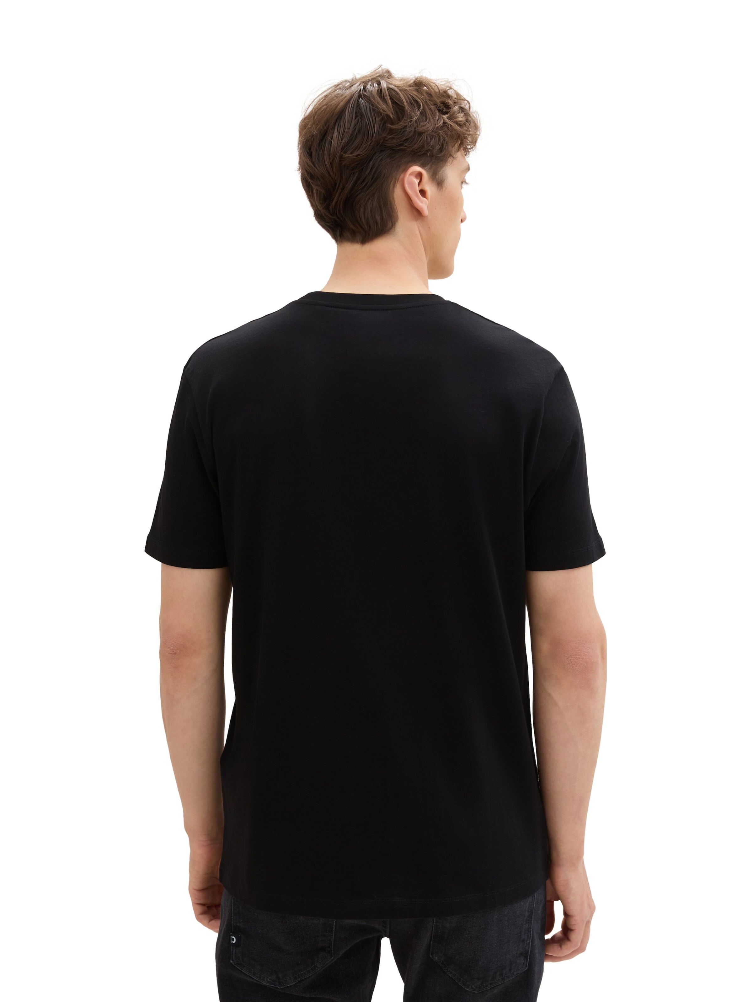 TOM TAILOR DENIM T-Shirt in Schwarz