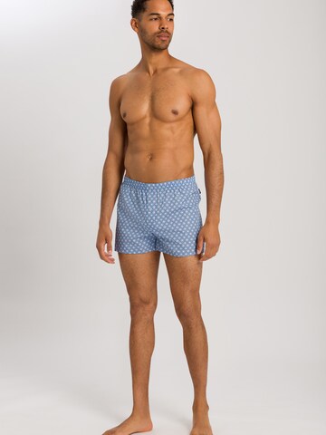 Hanro Boxershorts ' Fancy Woven ' in Blauw