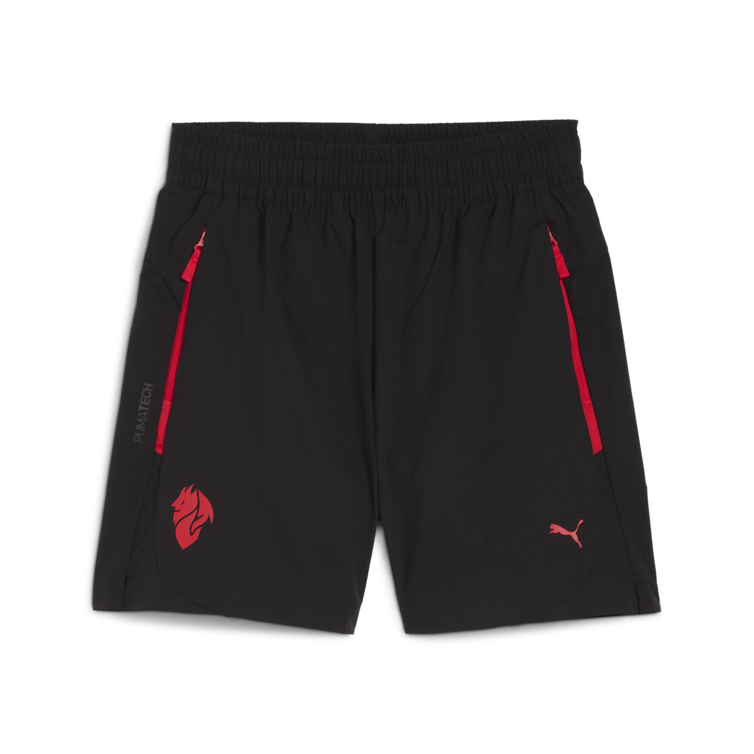 PUMA Loosefit Sportbroek 'AC Milan Pumatech' in Zwart: voorkant