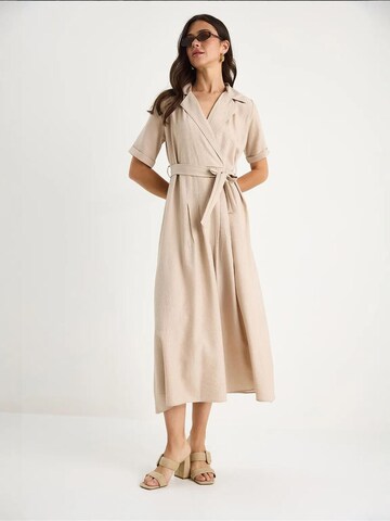 Bianco Lucci Jurk in Beige