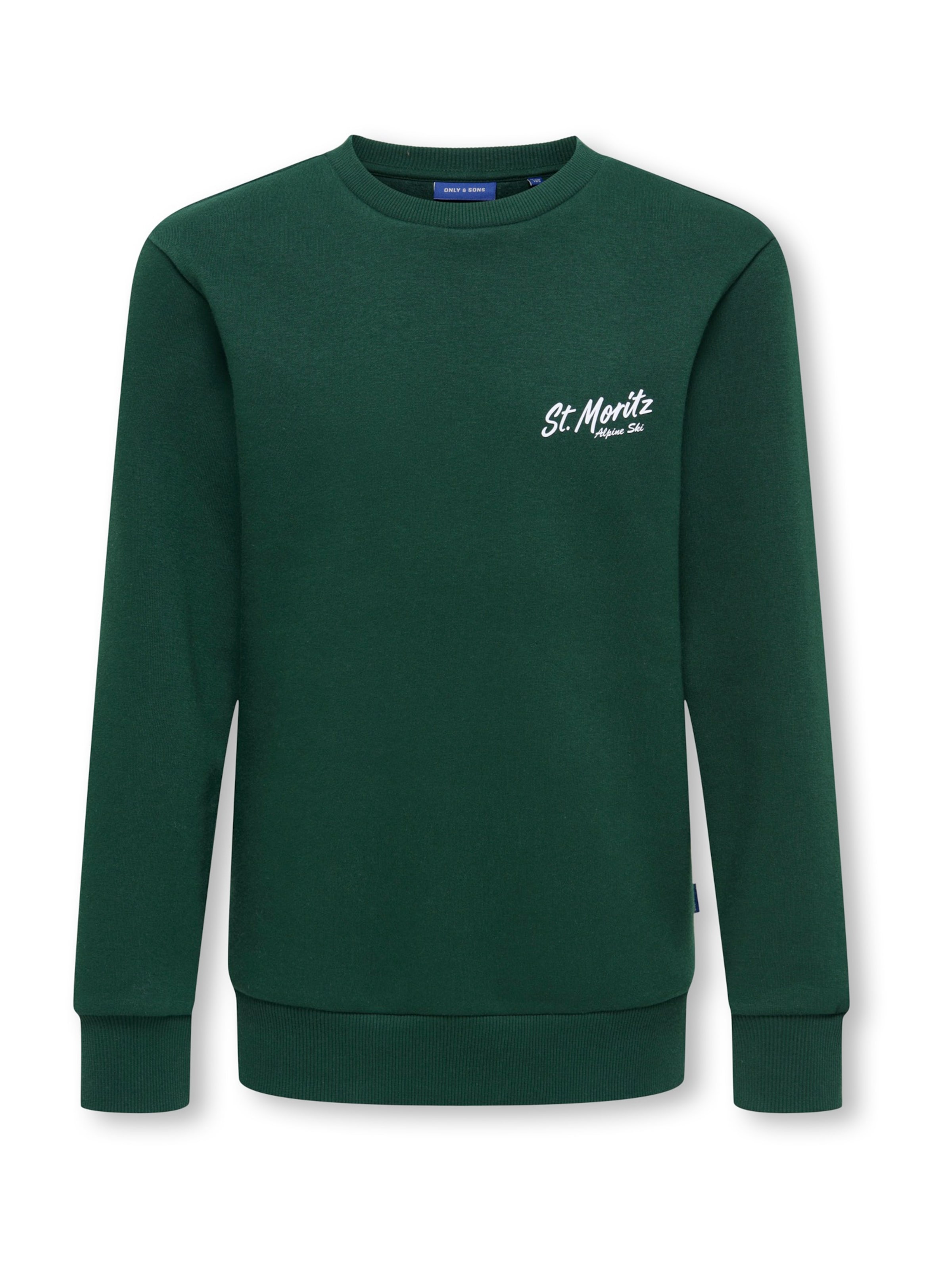 Only & Sons Junior Sweatshirt in Grün: Vorderseite