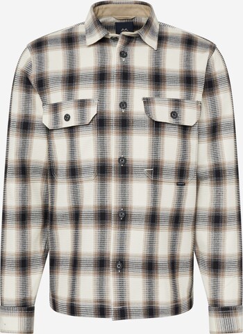 Regular fit Camicia di Lindbergh in beige: frontale