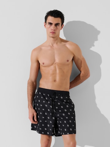 Karl Lagerfeld Swimming shorts in Black: front