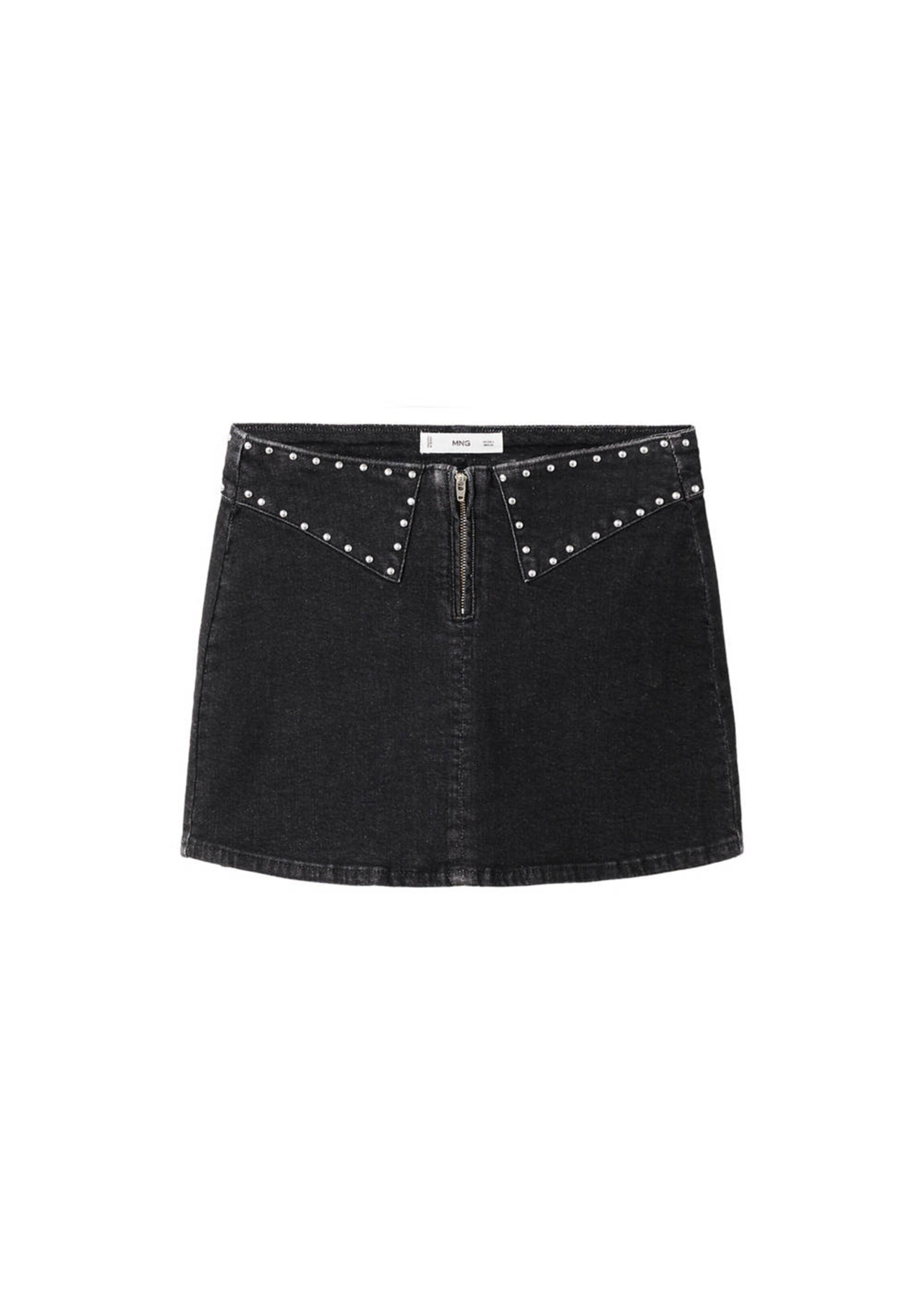 MANGO TEEN Rock 'Festi' in black denim, Produktansicht