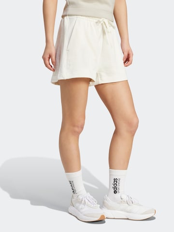 balta ADIDAS SPORTSWEAR Standartinis Sportinės kelnės 'ALL SZN': priekis