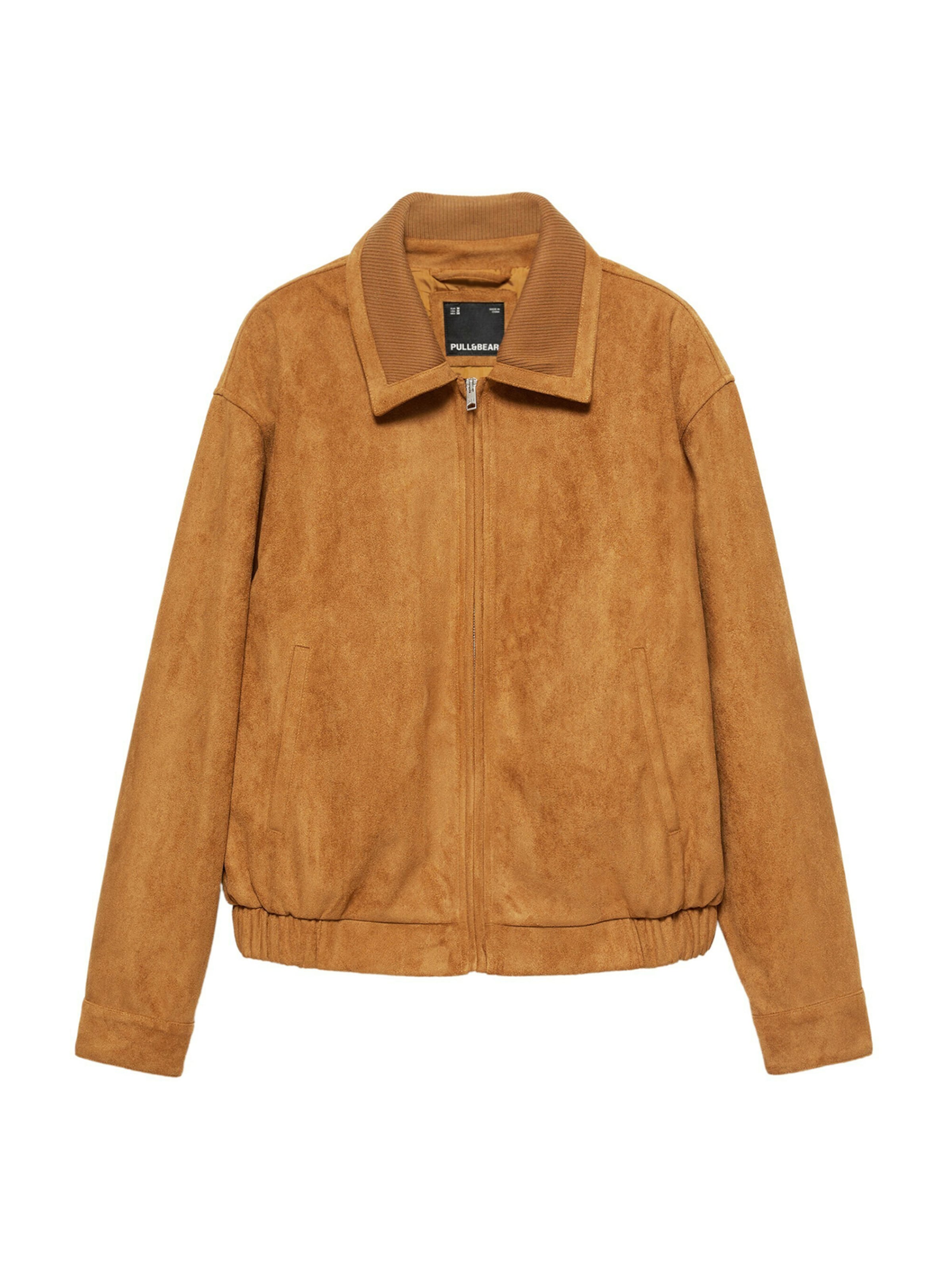 karamell Pull&Bear Átmeneti dzseki - XS, Termék nézet