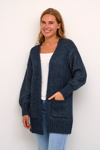 Kaffe Gebreid vest 'Alioma' in Blauw: voorkant