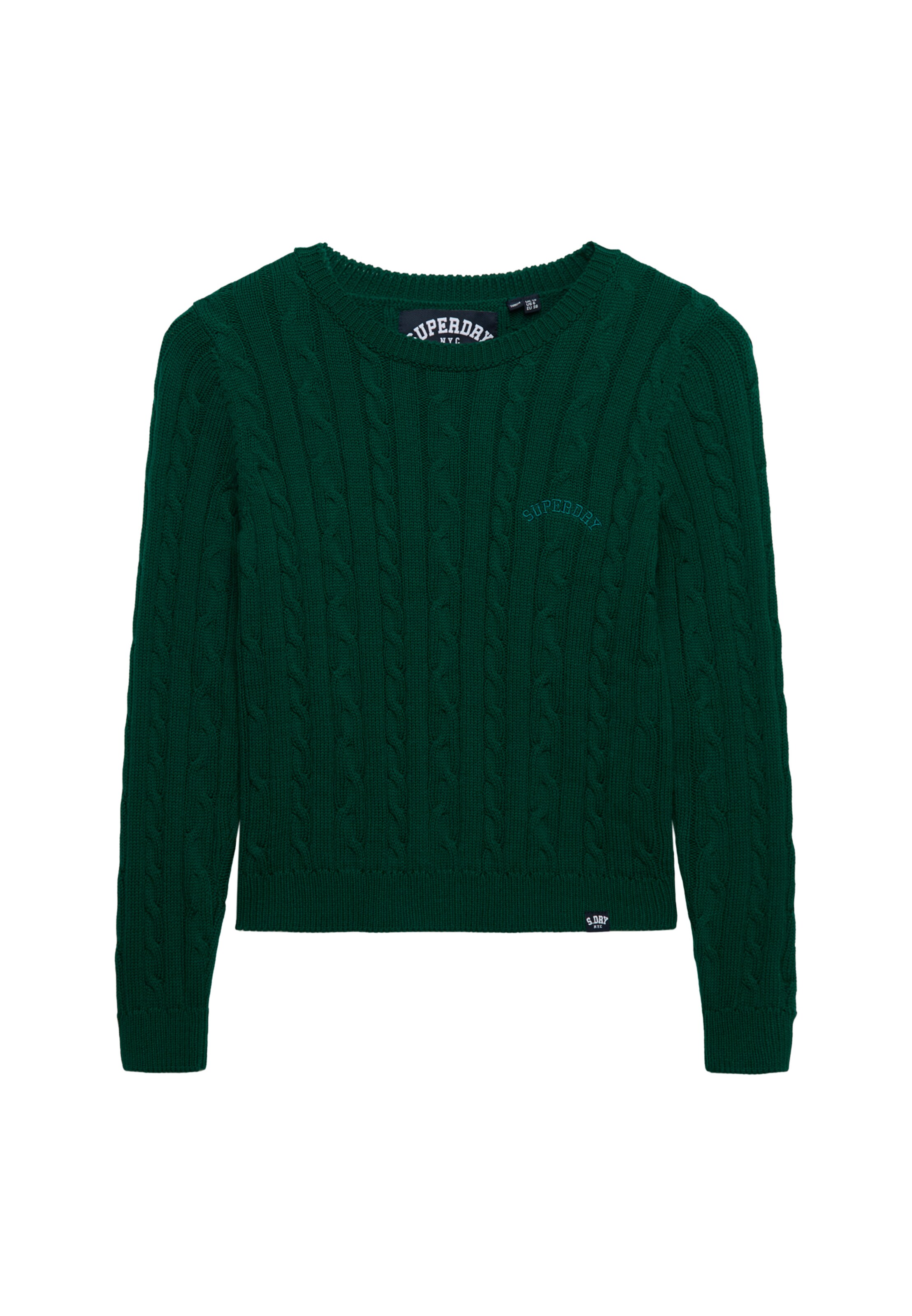 Superdry & Co Trui 'Essentials' in Groen: voorkant